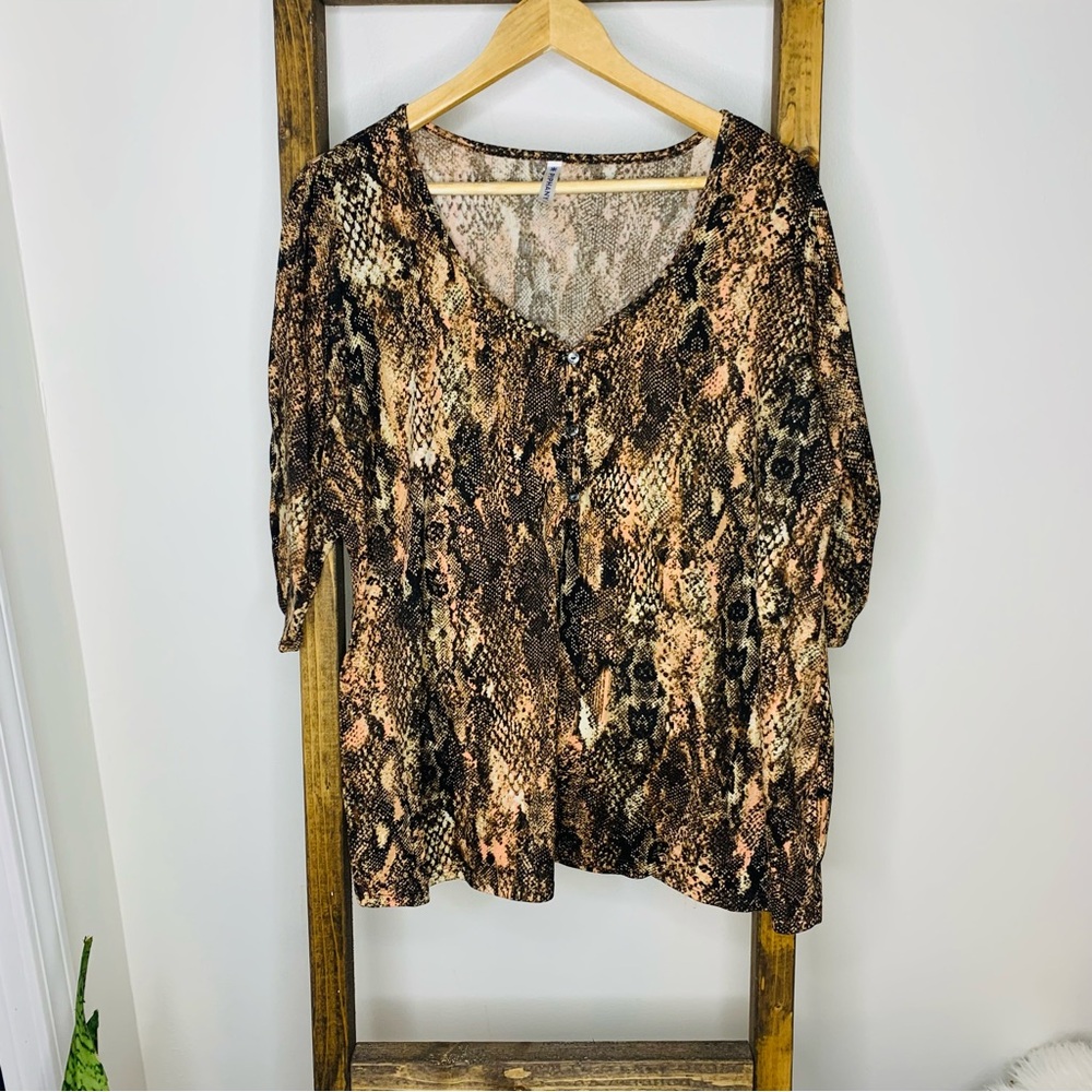 Piphany Snakeskin Blouse